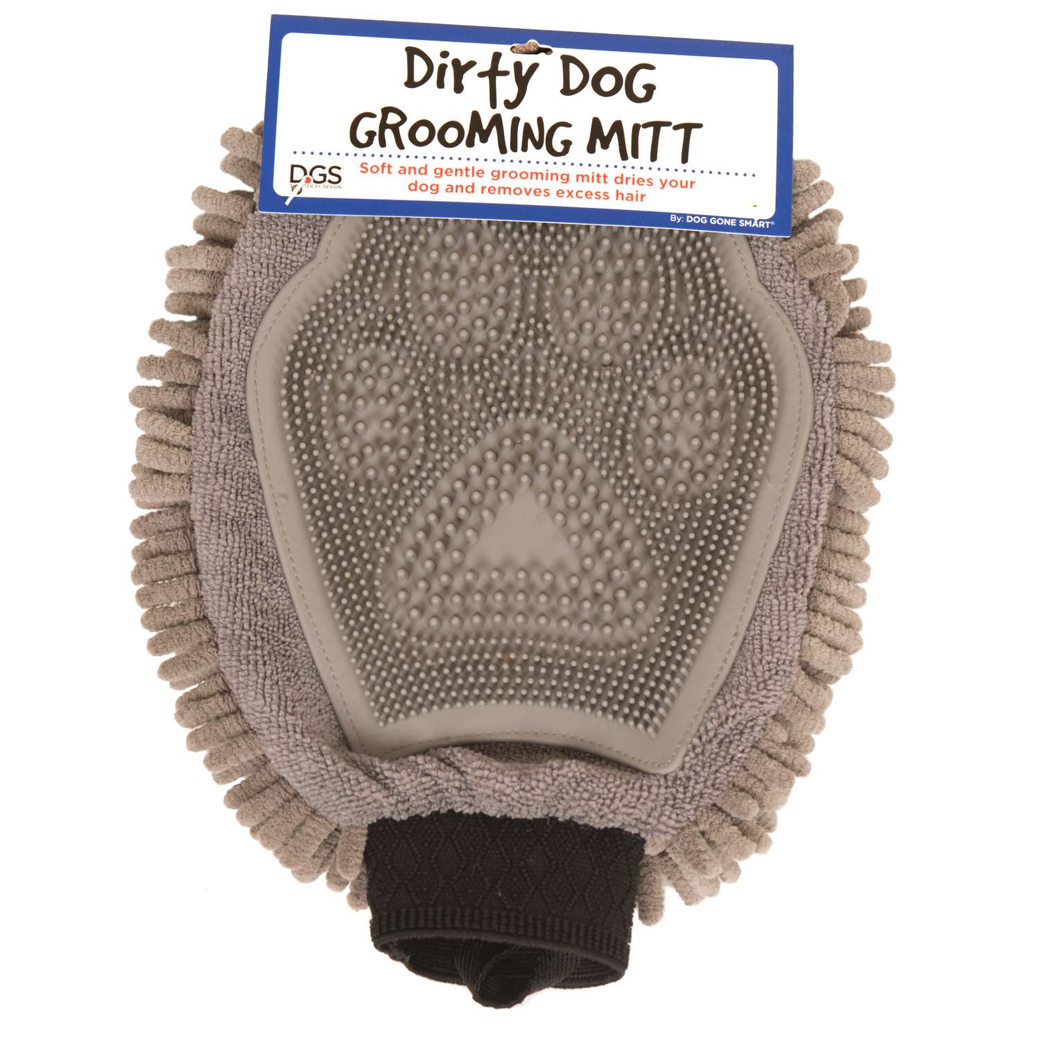 Перчатка для груминга DogGoneSmart GroomingMitt Серая - фото 2