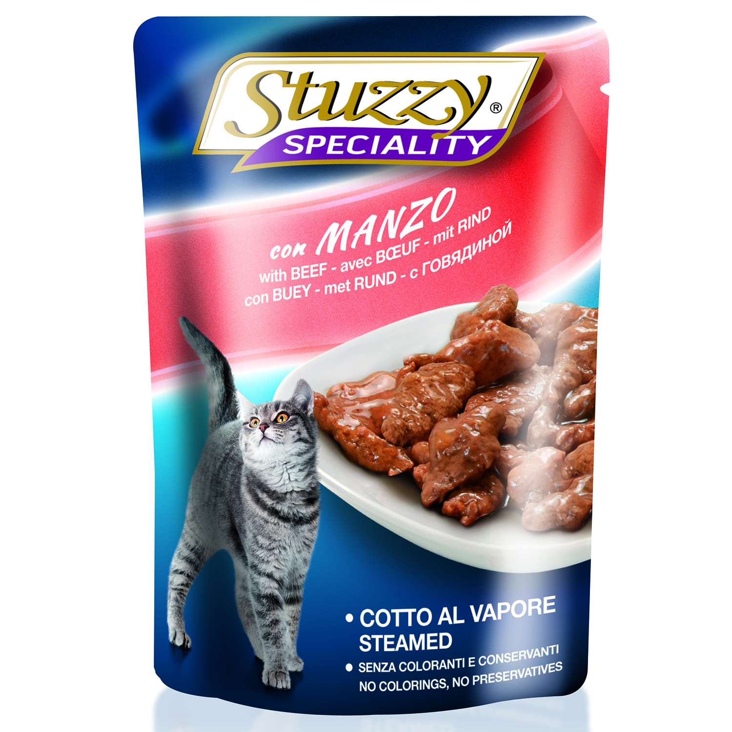 Корм для кошек Stuzzy Speciality с говядиной консервированный100г - фото 1