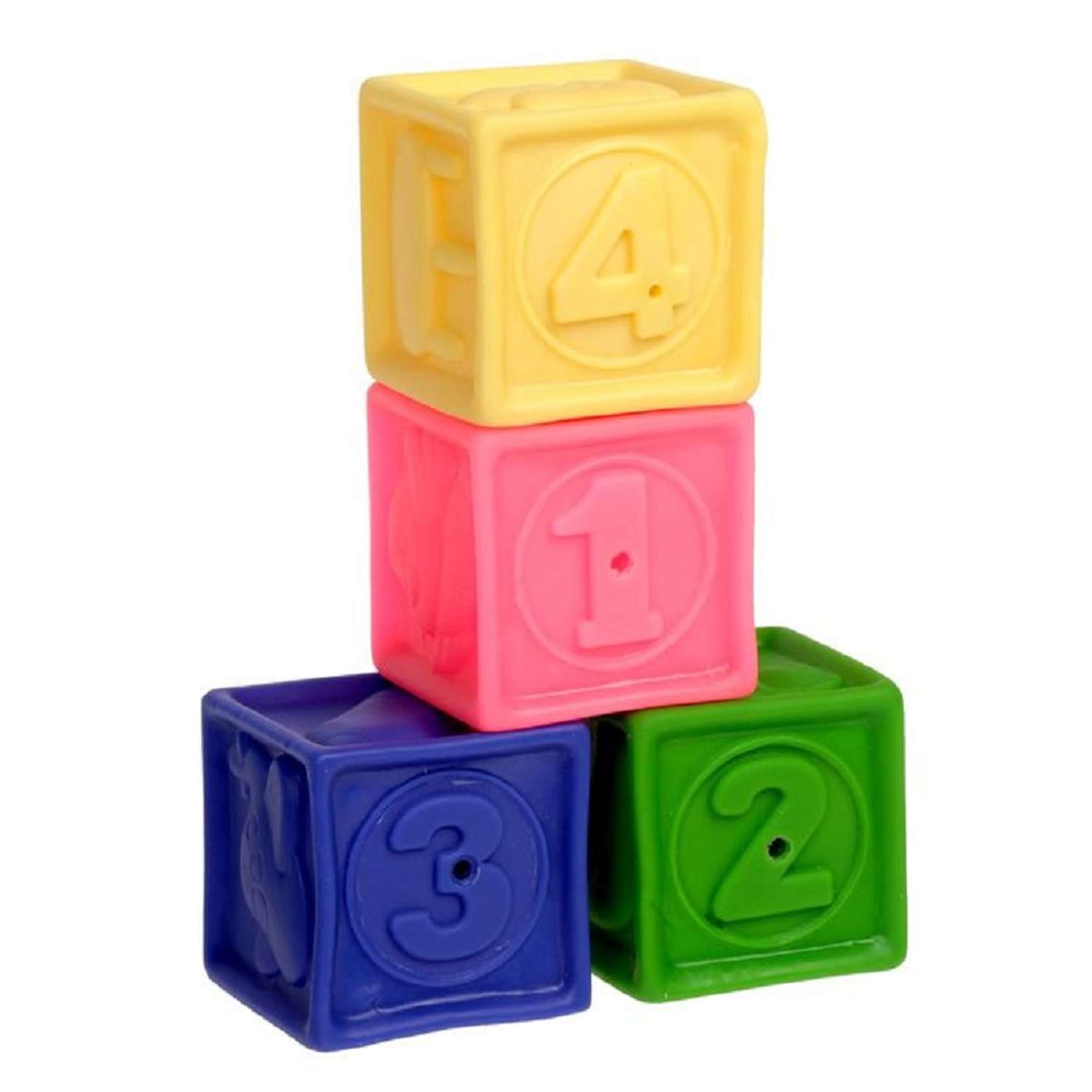 Пластизолевый набор ОГОНЁК кубики 4 штуки - фото 3