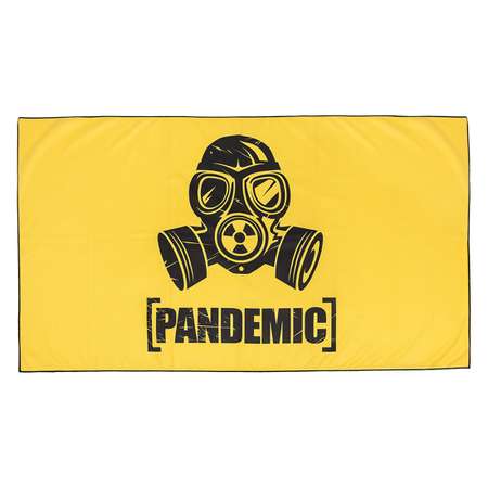 Полотенце из микрофибры Mad Wave Microfiber towel Pandemic M0761 05 2 06W желтое 80х140 см