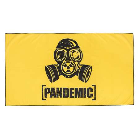 Полотенце из микрофибры Mad Wave Microfiber towel Pandemic M0761 05 2 06W желтое 80х140 см