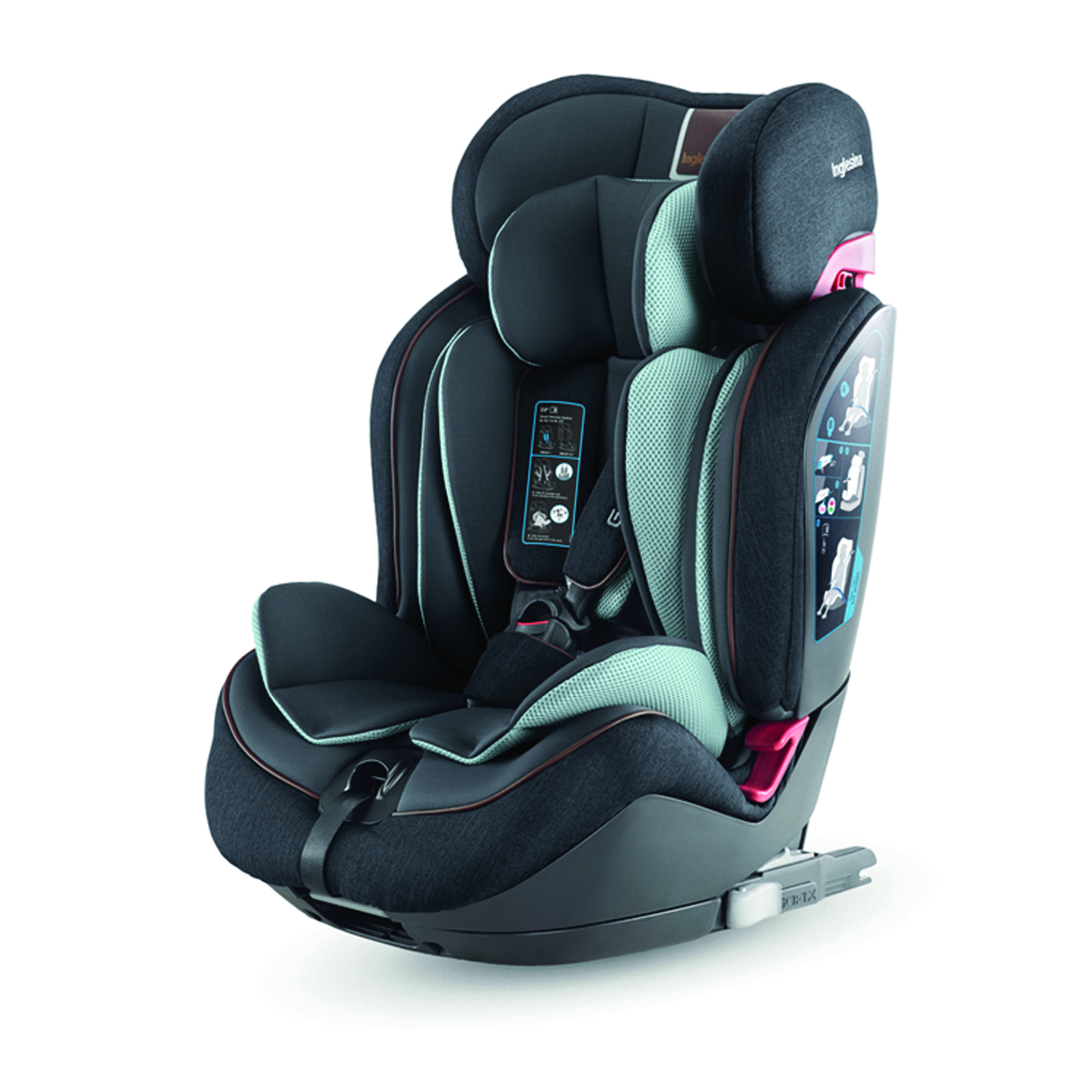 Автокресло Inglesina Gemino 123 I-Fix Black - фото 1