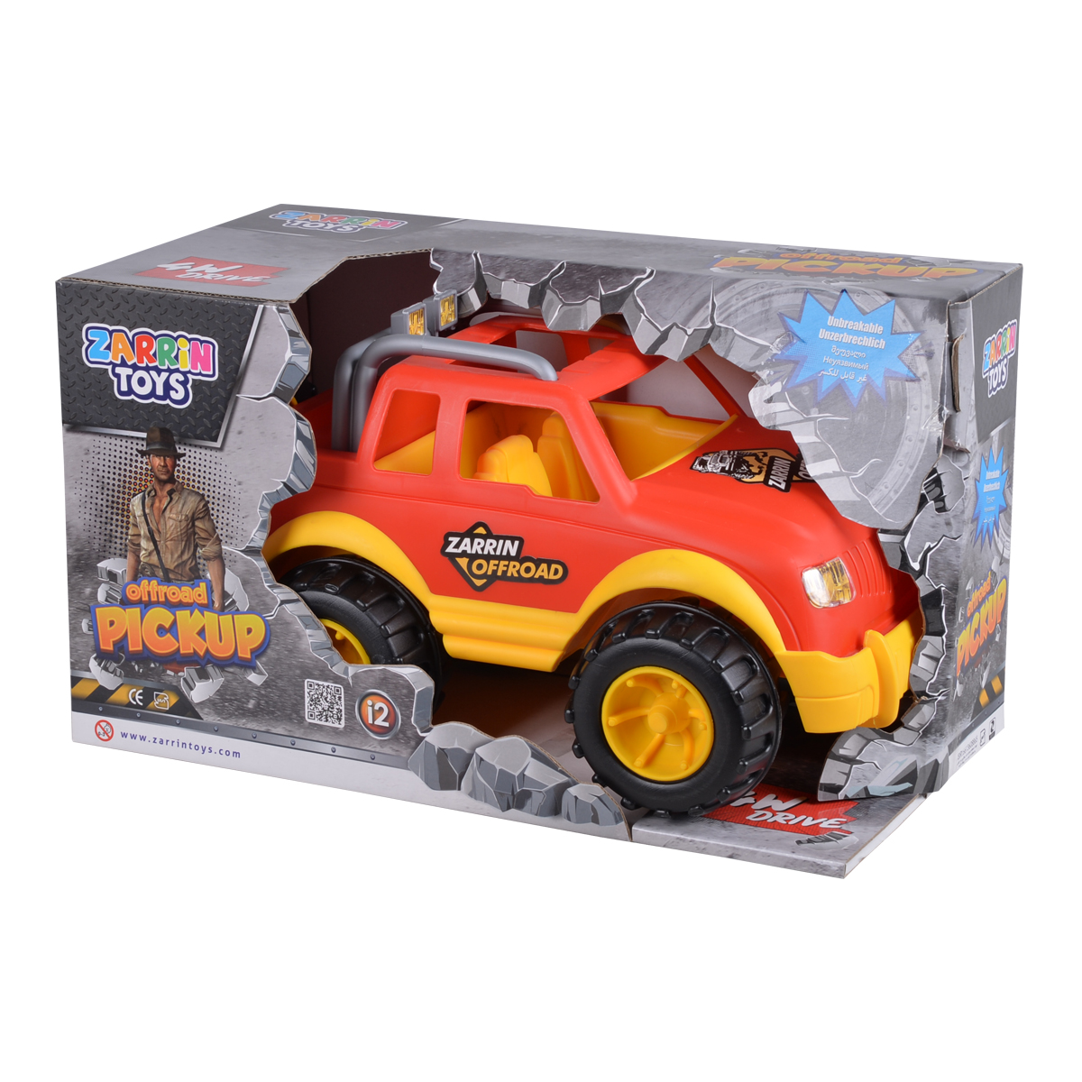 Автомобиль Zarrin Toys Jeep I2/красный - фото 2