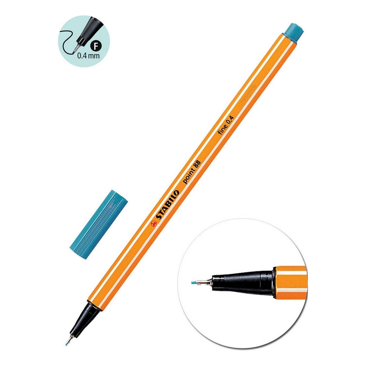 Ручка капиллярная STABILO point 88 20 цветов в пластиковом футляре Zebrui - фото 2