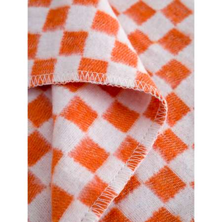 Одеяло Cabo Verde клетка оранжевая