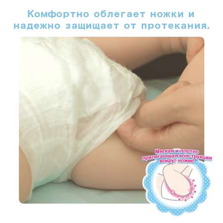 Подгузники Moony NB до 5кг 111шт