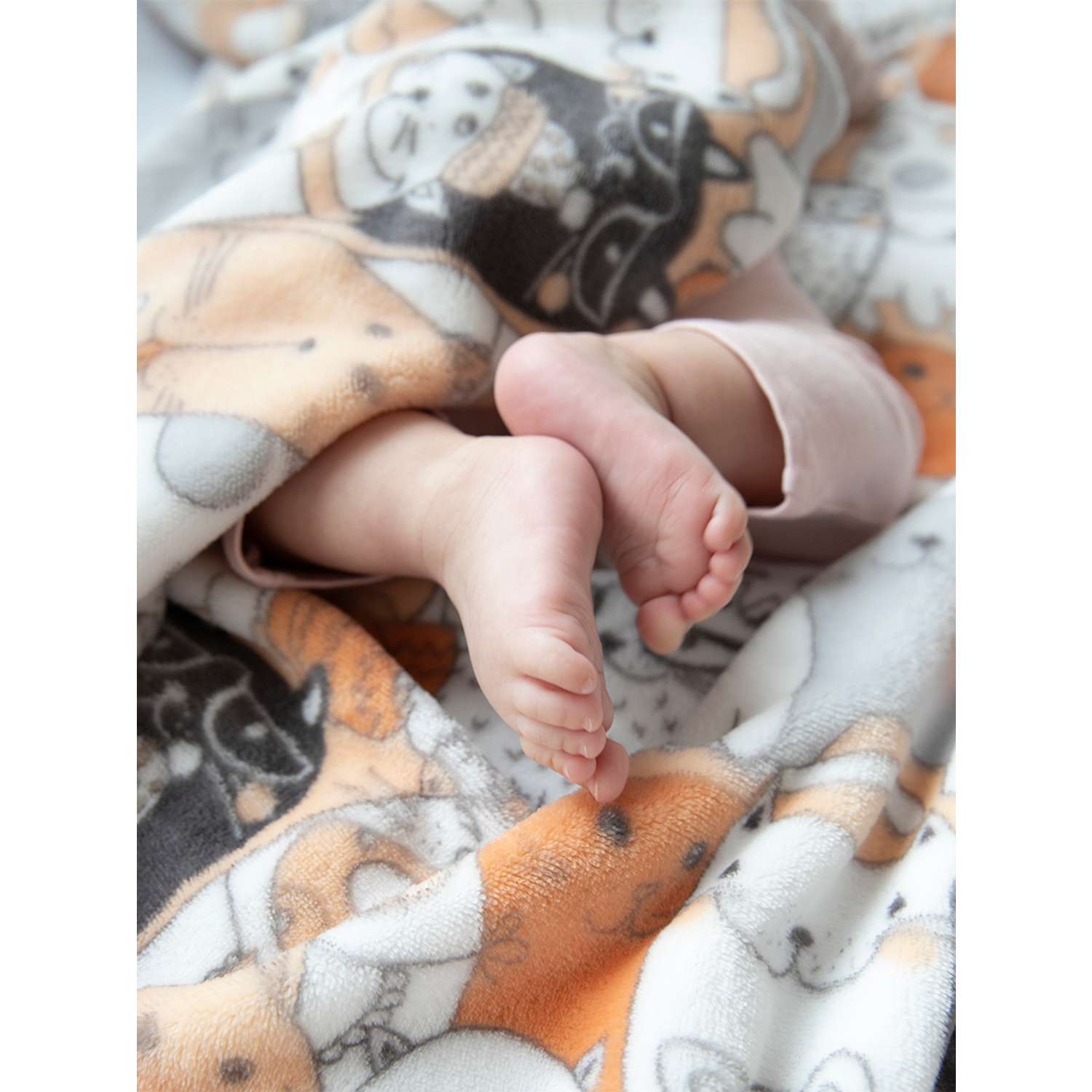 Плед для новорожденных Baby Nice в кроватку и коляску 100х118 - фото 2
