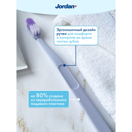 Набор зубных щеток 3 шт JORDAN Сlean Smile Soft мягкая 3 штуки