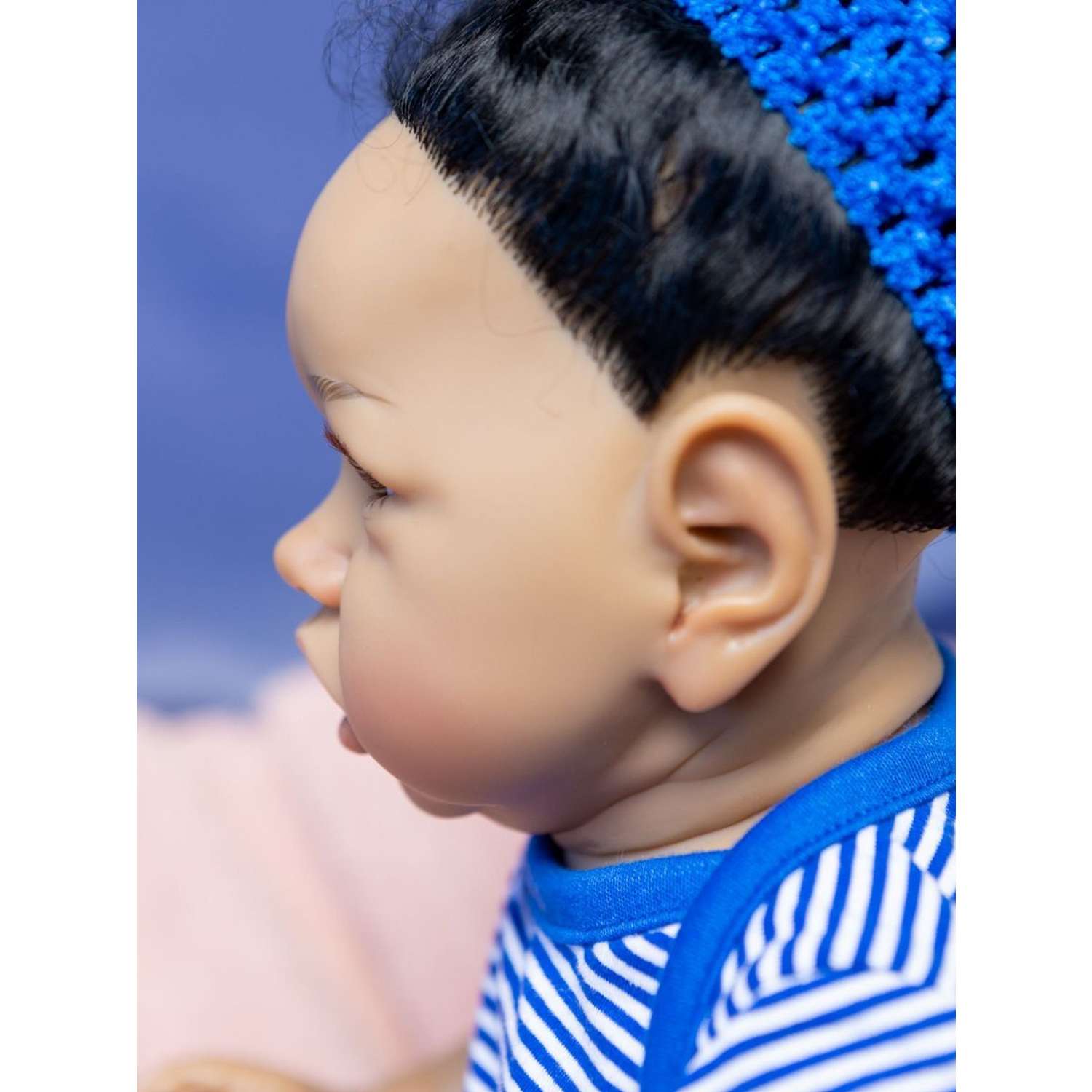 Кукла Реборн Soul Sister виниловая с комплектом одежды и пустышкой пупс для девочек 60 см YW-REBORN60- Blue - фото 5