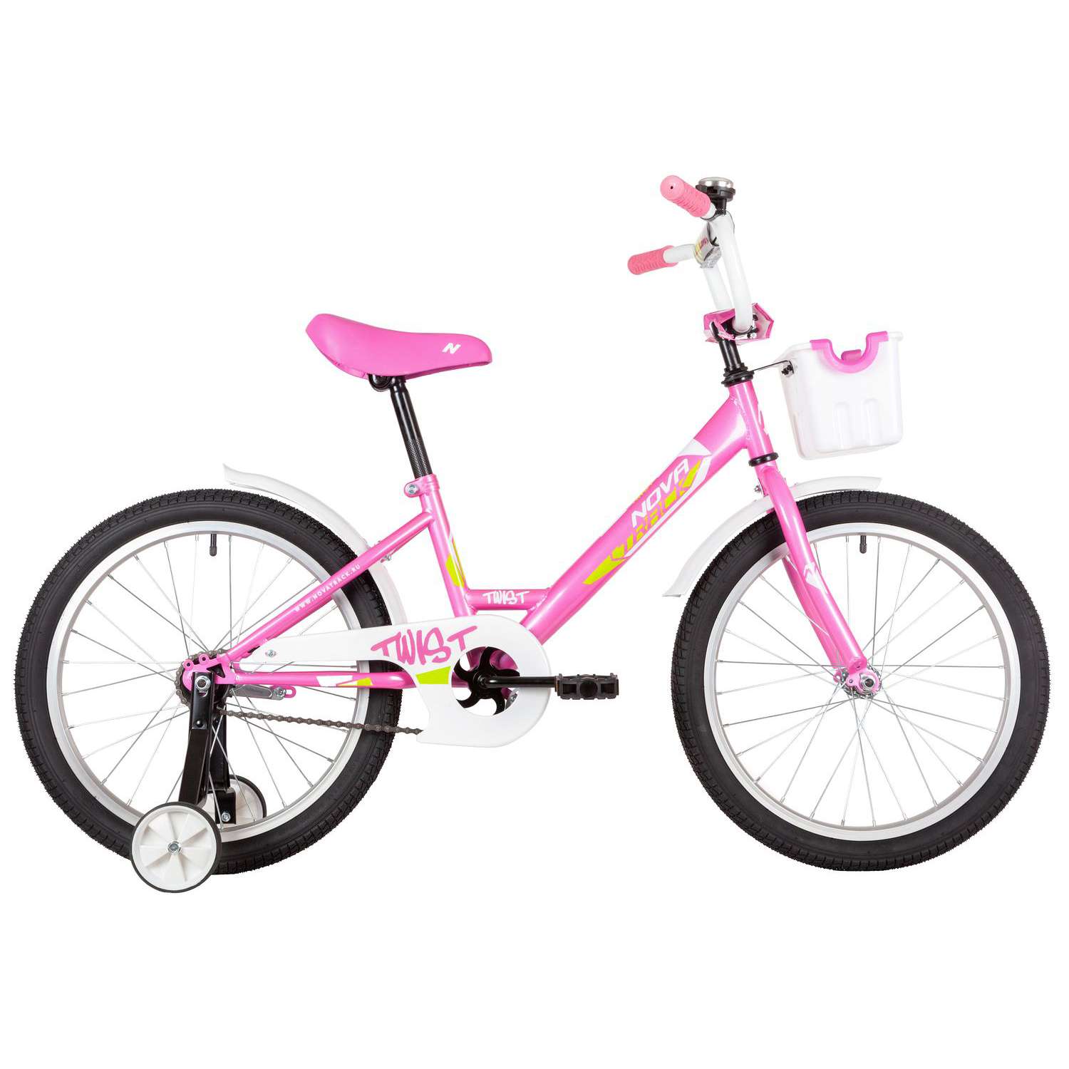 Велосипед NOVATRACK Twist 20 розовый - фото 1