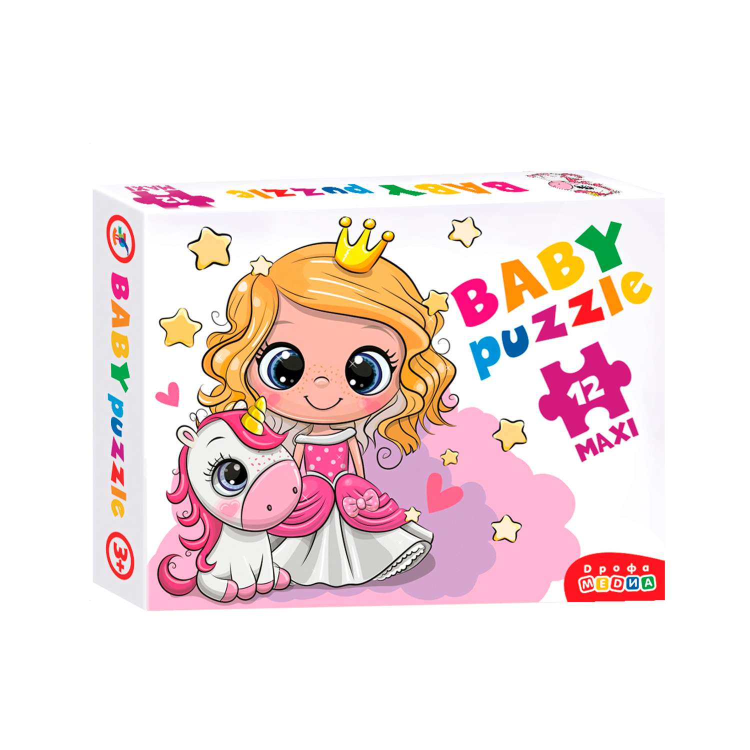 Пазл Дрофа-Медиа Baby puzzle Принцесса и единорог 4035 - фото 3