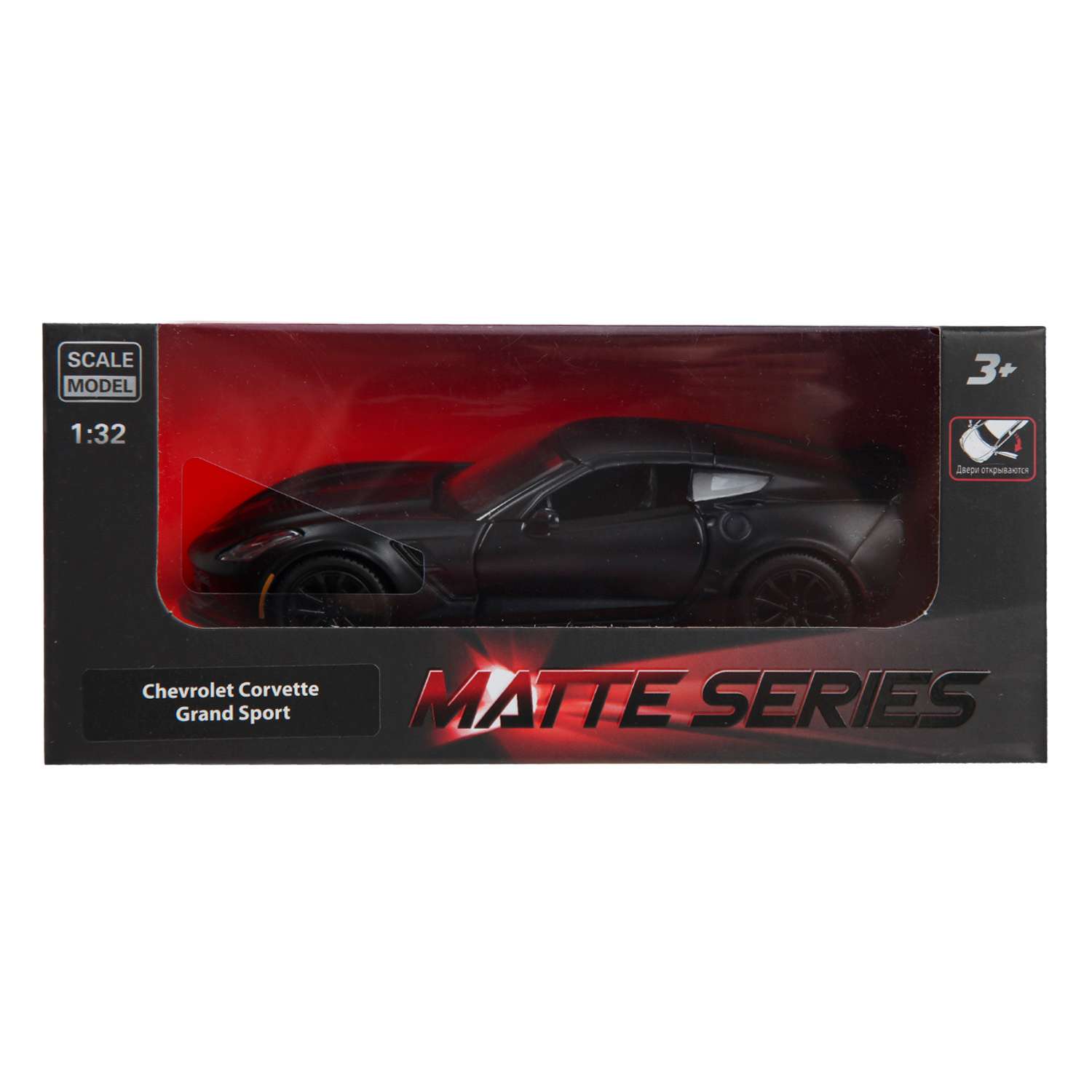 Автомобиль Mobicaro Chevrolet Corvette Grand Sport 1:32 черный 544039M - фото 2