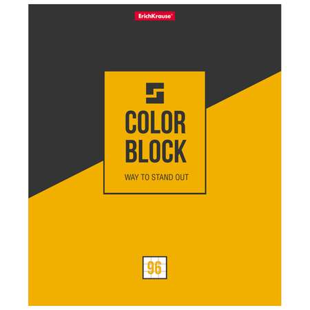 Тетрадь ErichKrause Color Block А5+ Клетка 96л в ассортименте 49645