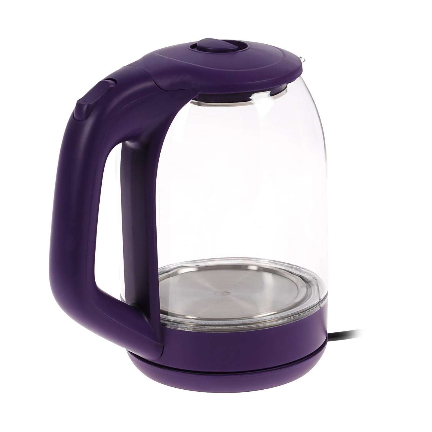 Чайник Luazon Home электрический LSK-1809 стекло 1.8 л 1500 Вт подсветка фиолетовый - фото 5