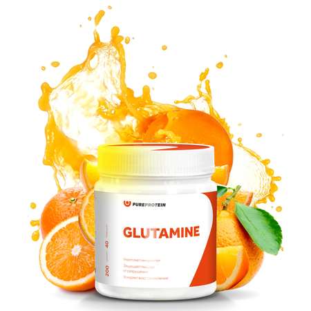 Специализированный пищевой продукт PUREPROTEIN Глютамин апельсин 200г