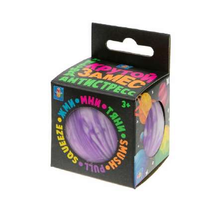 Игрушка антистресс Крутой замес шар Галактика 6см фиолетовый