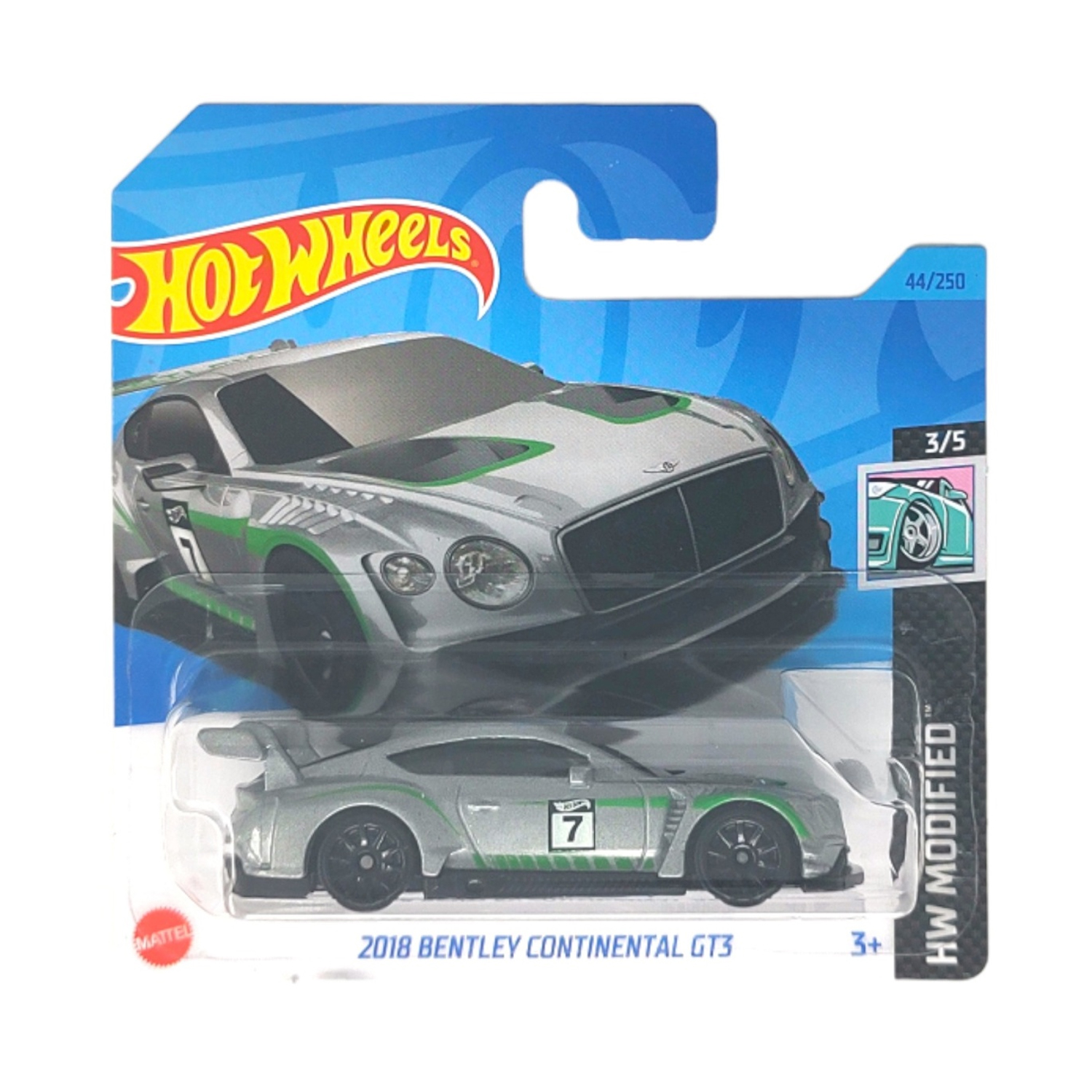 Игрушечная машинка Hot Wheels bentley continental gt3 купить по цене 349 ₽  в интернет-магазине Детский мир