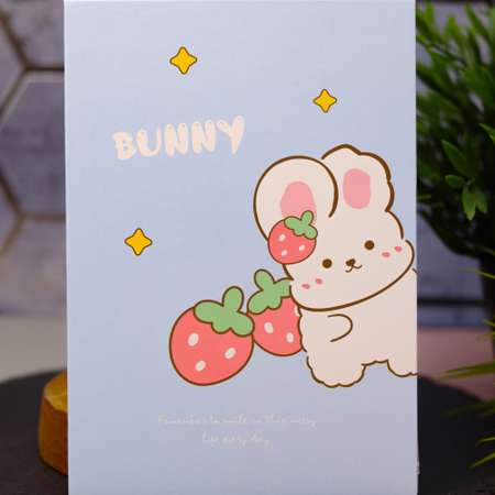 Зеркало настольное для макияжа iLikeGift Happy bunny blue