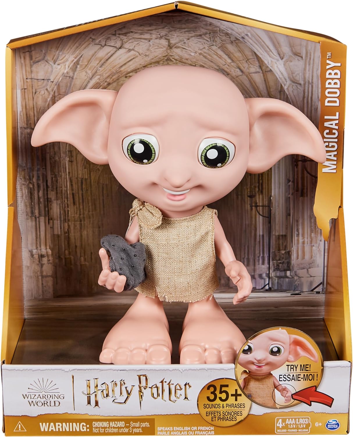 Игрушка WWO Harry Potter Добби интерактивная 6067280 купить по цене 3799 ₽  в интернет-магазине Детский мир