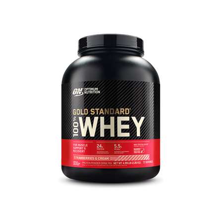 Протеин Optimum Nutrition Gold Standard 100% Whey 2260 г Клубника со сливками