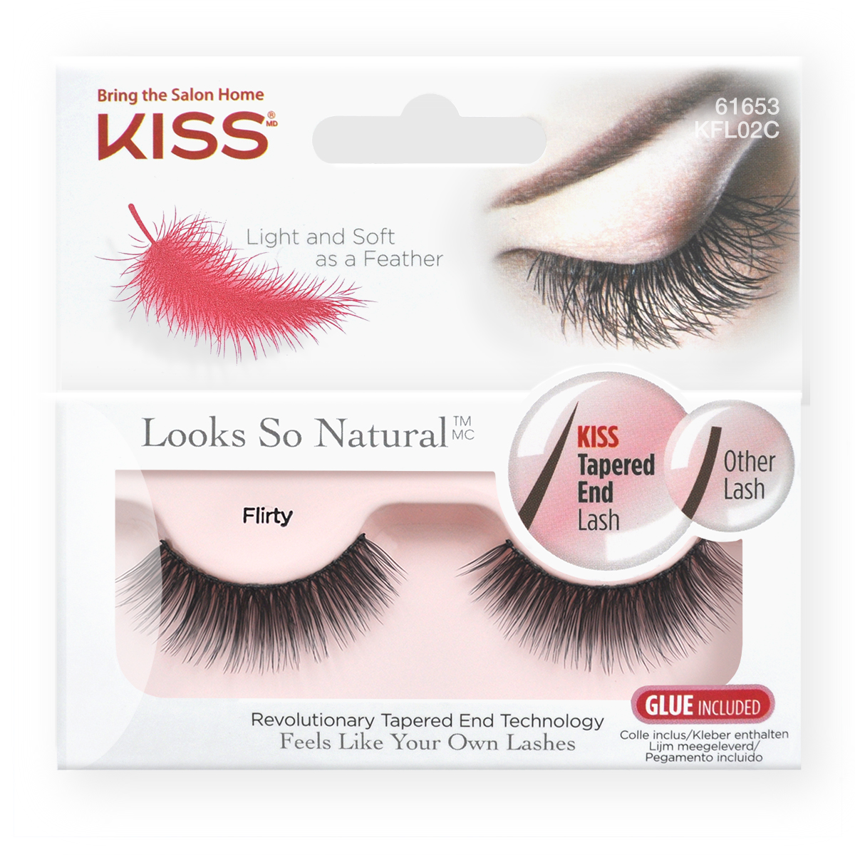 Накладные ресницы Kiss Looks so Natural Eyelashes Flirty KFL02C - фото 1