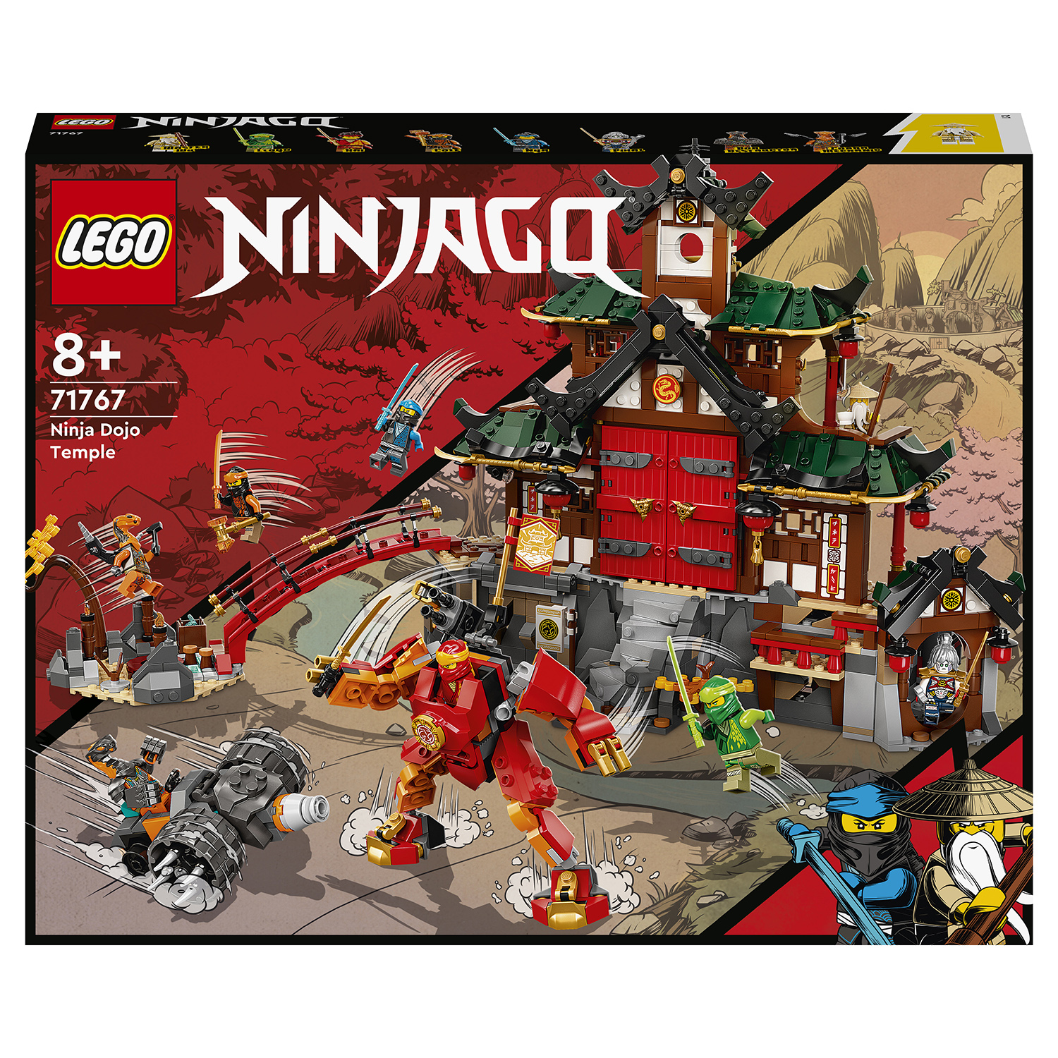 Конструктор LEGO Ninjago Храм додзё ниндзя 71767 купить по цене 8999 ₽ в  интернет-магазине Детский мир