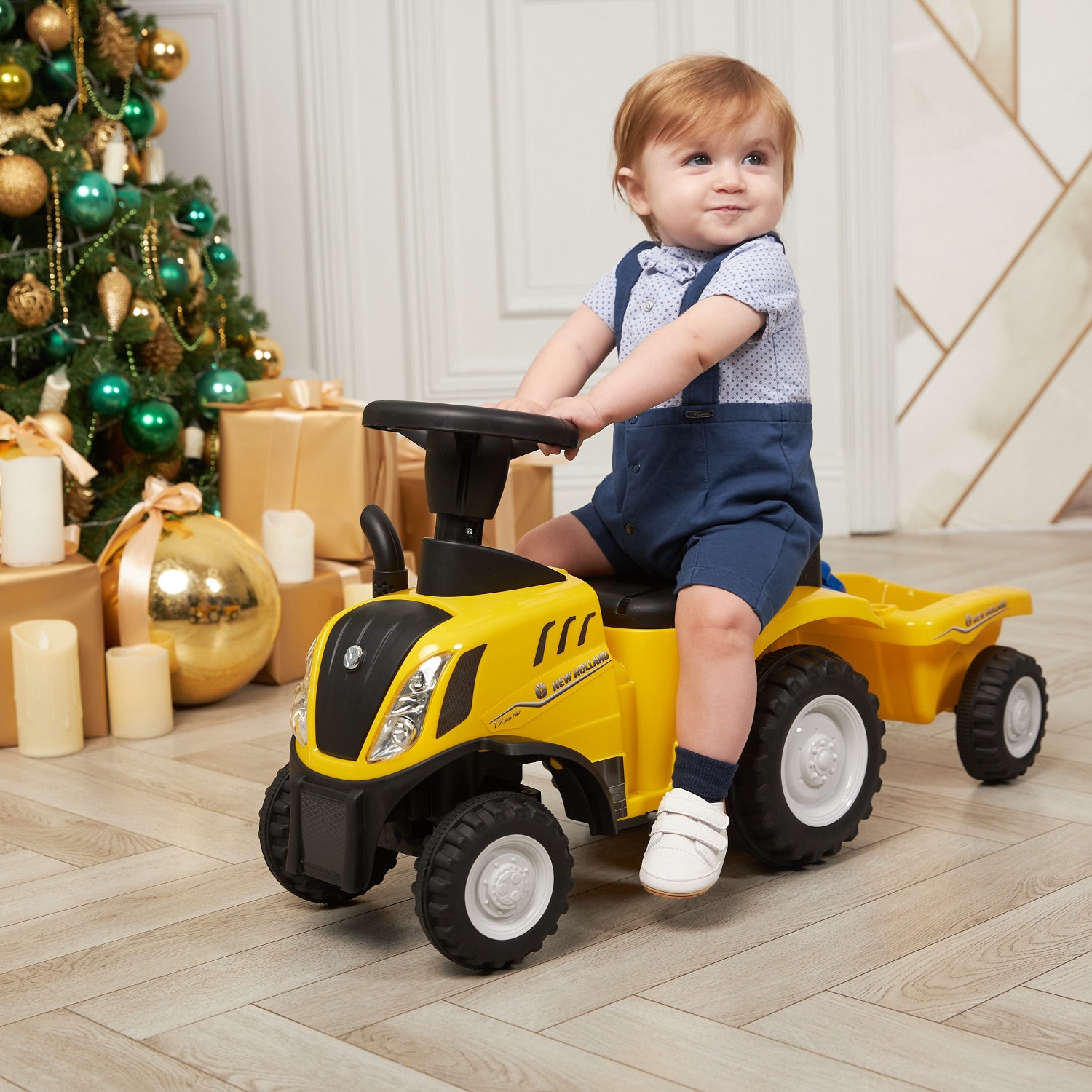 Каталка BabyCare Holland Tractor синий - фото 13