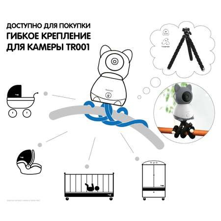 Видеоняня Ramicom VRC300 с датчиком движения и доступом на смартфоне