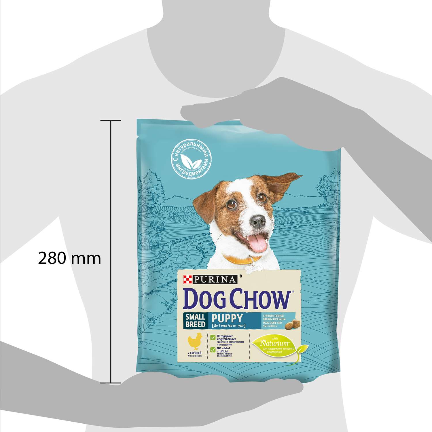 Корм для щенков Dog Chow мелких пород с курицей 800г - фото 3