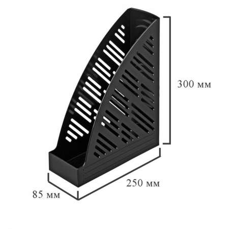 Вертикальный накопитель Attache 85мм черный 2 штуки в упаковке