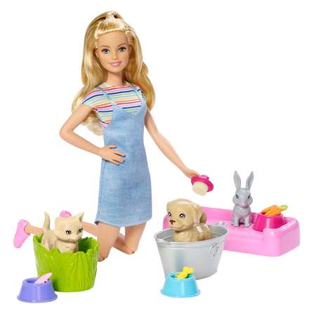 Набор игровой Barbie и домашние питомцы FXH11