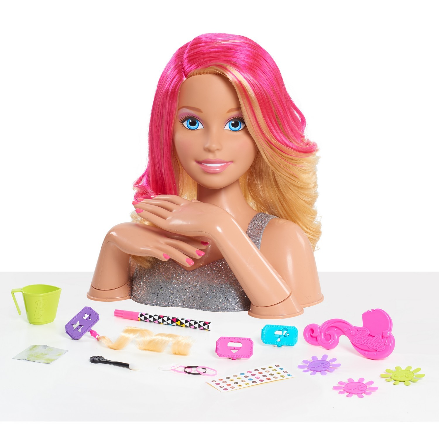 Игровой набор с куклой Барби 'Модная прическа - шатенка' (Cut & Style), Barbie, Mattel [W]