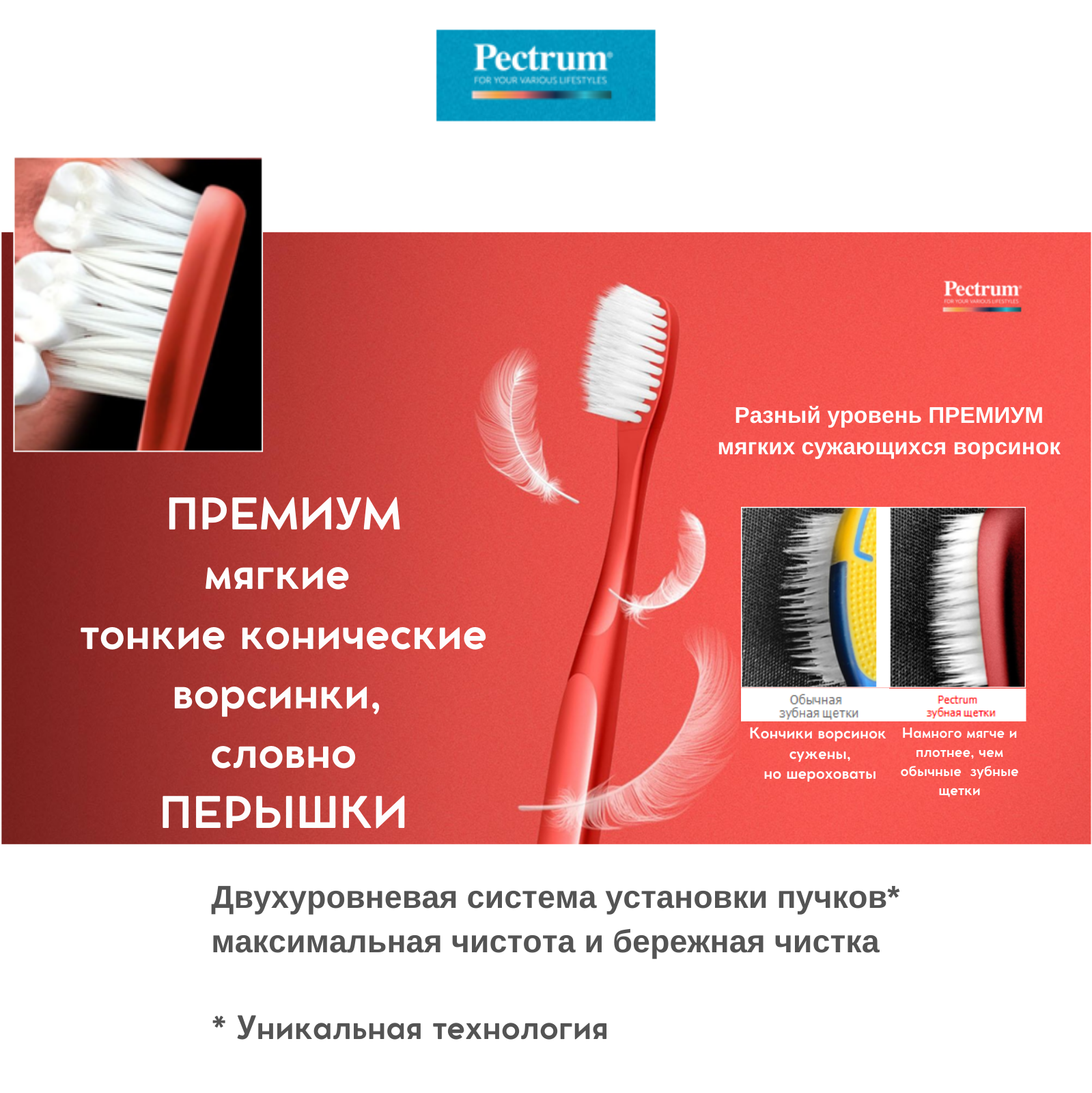 Набор зубных щеток DENTAL CARE c частицами серебра сверхтонкой двойной щетиной средней жесткости и мягкой 12шт - фото 2