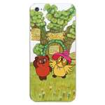 Силиконовый чехол Mcover для смартфона Apple iPhone 5 5s SE (2016) Союзмультфильм Медвежонок и Сова