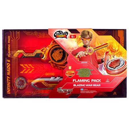 Игровой набор Infinity Nado Волчок Flaming Pack Blaz