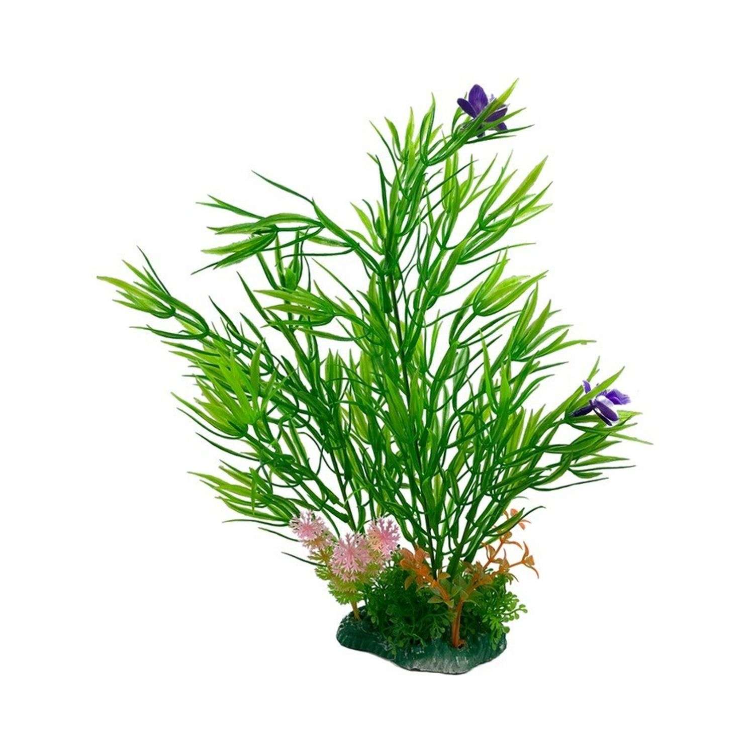 Аквариумное растение Rabizy искусственное Кустик 9х28 см - фото 2