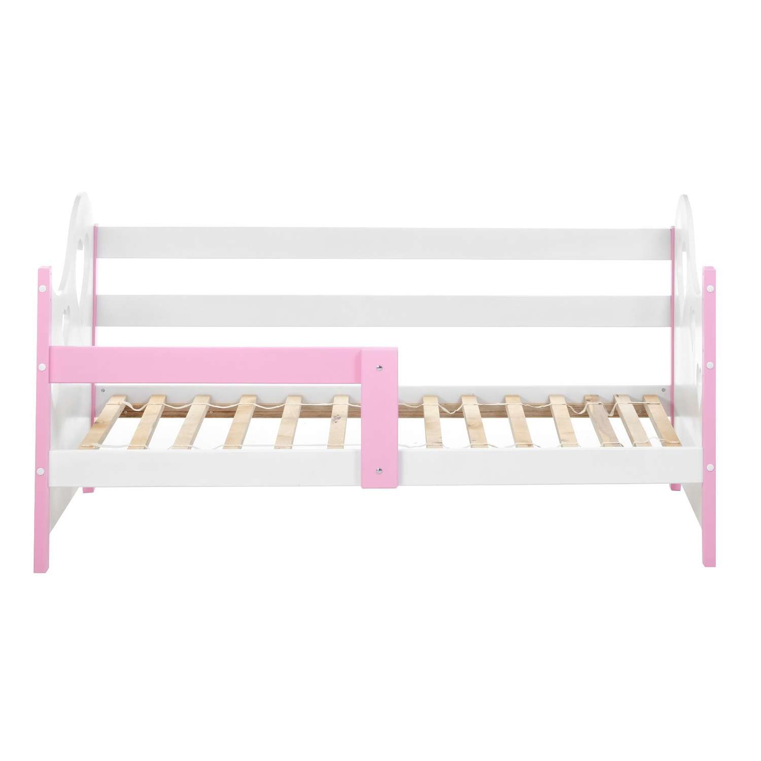 Кровать Клик Мебель 800х1600 Белый/розовый - фото 3