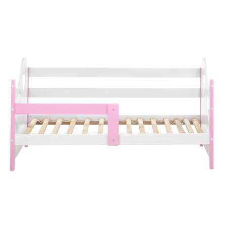 Кровать Клик Мебель 800х1600 Белый/розовый