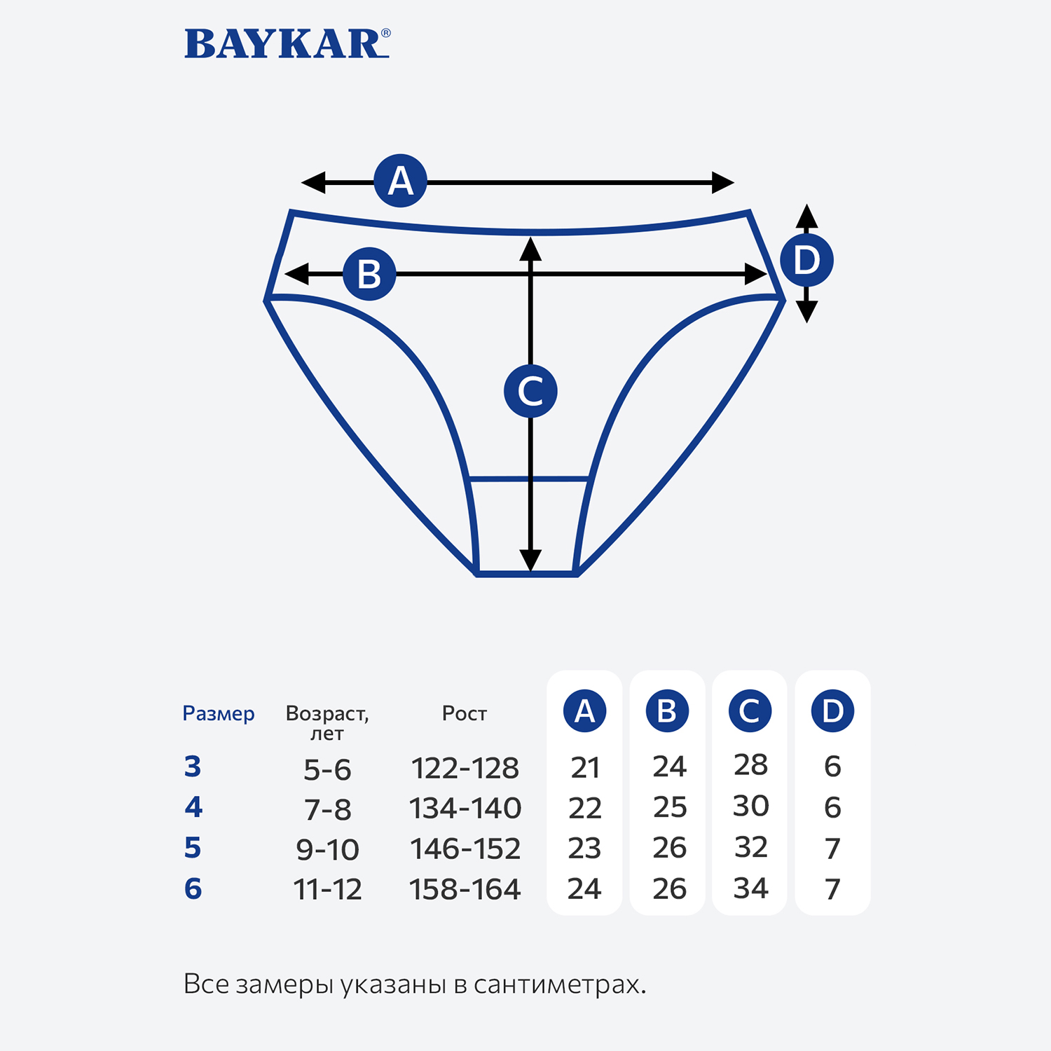 Трусы 3 шт Baykar BR5510белый.3 - фото 2