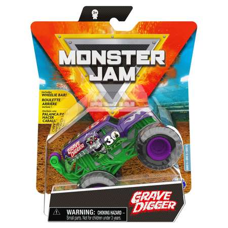 Машинка Monster Jam 1:64 Grave Digger Purple 6060863