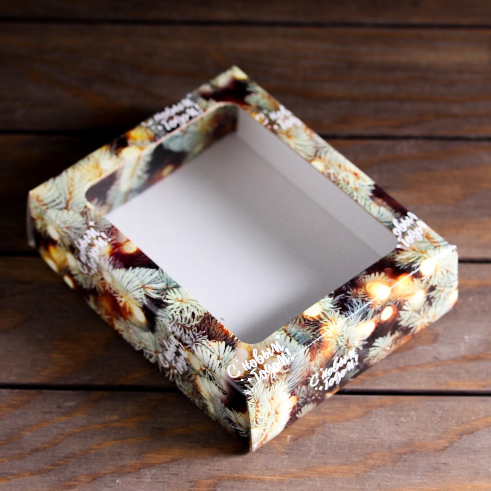 Коробка Sima-Land подарочная. крышка дно. с окном«Сказочный миг» 18×15×5 см - фото 3
