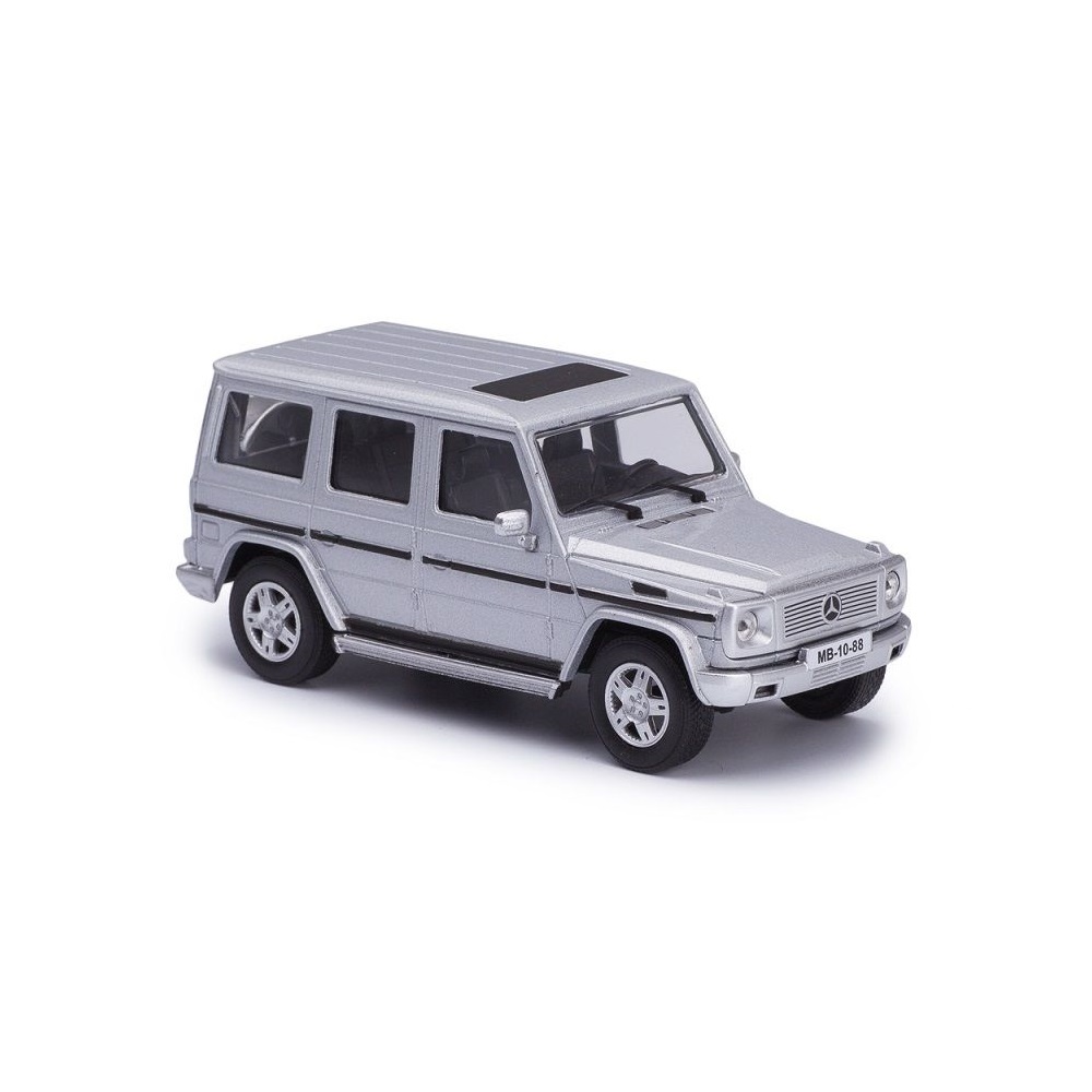 Мини-модель 1:43 CARARAMA Mercedes-Benz G-Class G500 металлическая серебристая 30182 - фото 2