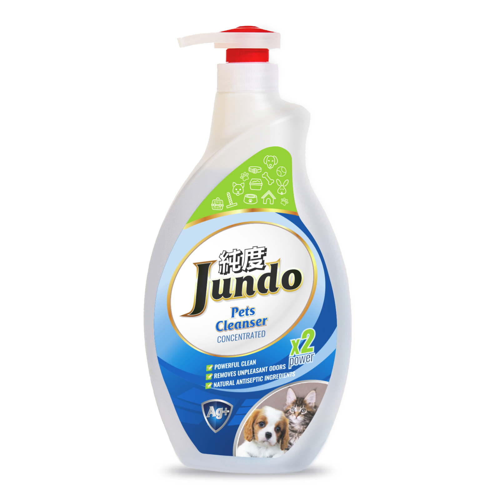 Гель для уборки за питомцами Jundo Pets cleanser с ионами серебра и коллагеном концентрированный 1 л - фото 7