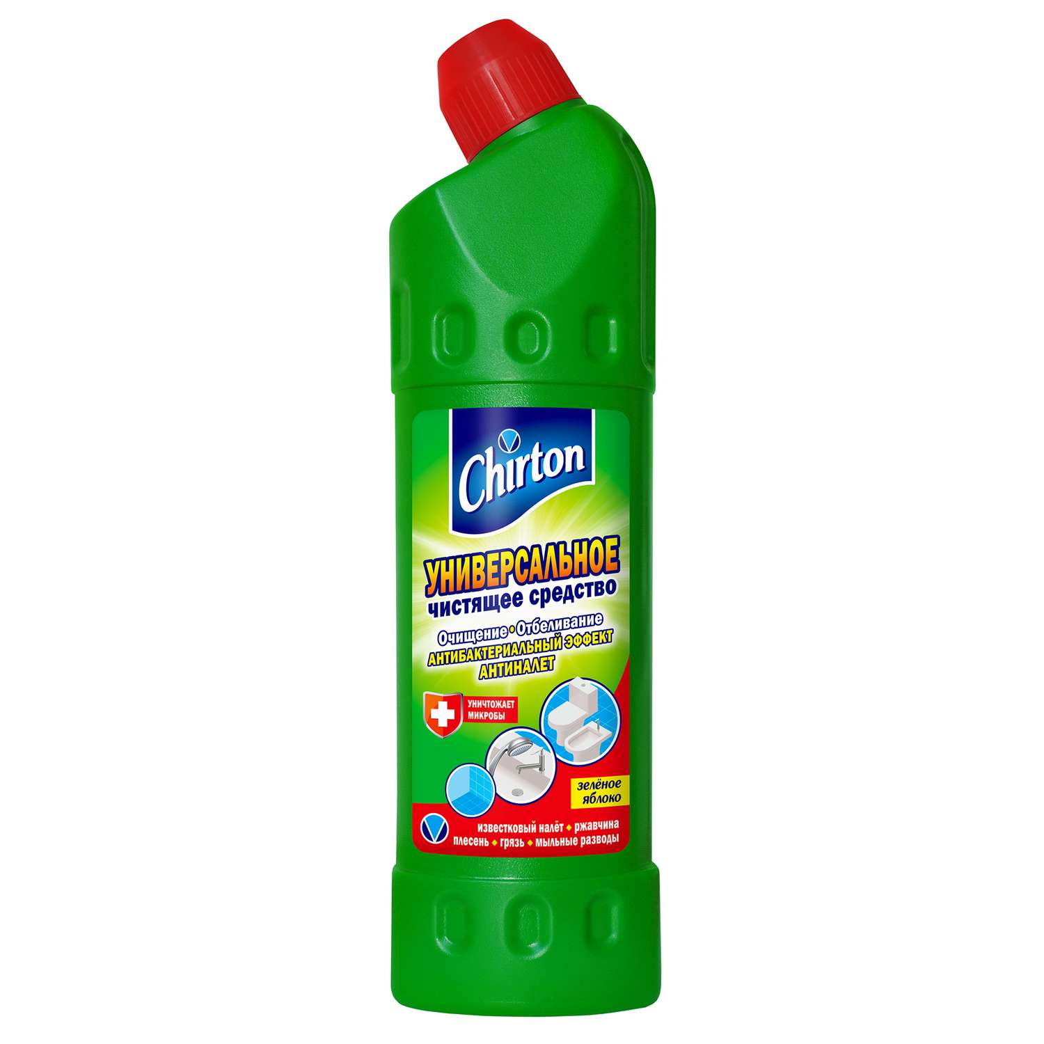 Чистящее средство Chirton универсальное Зелёное Яблоко 750 мл - фото 1