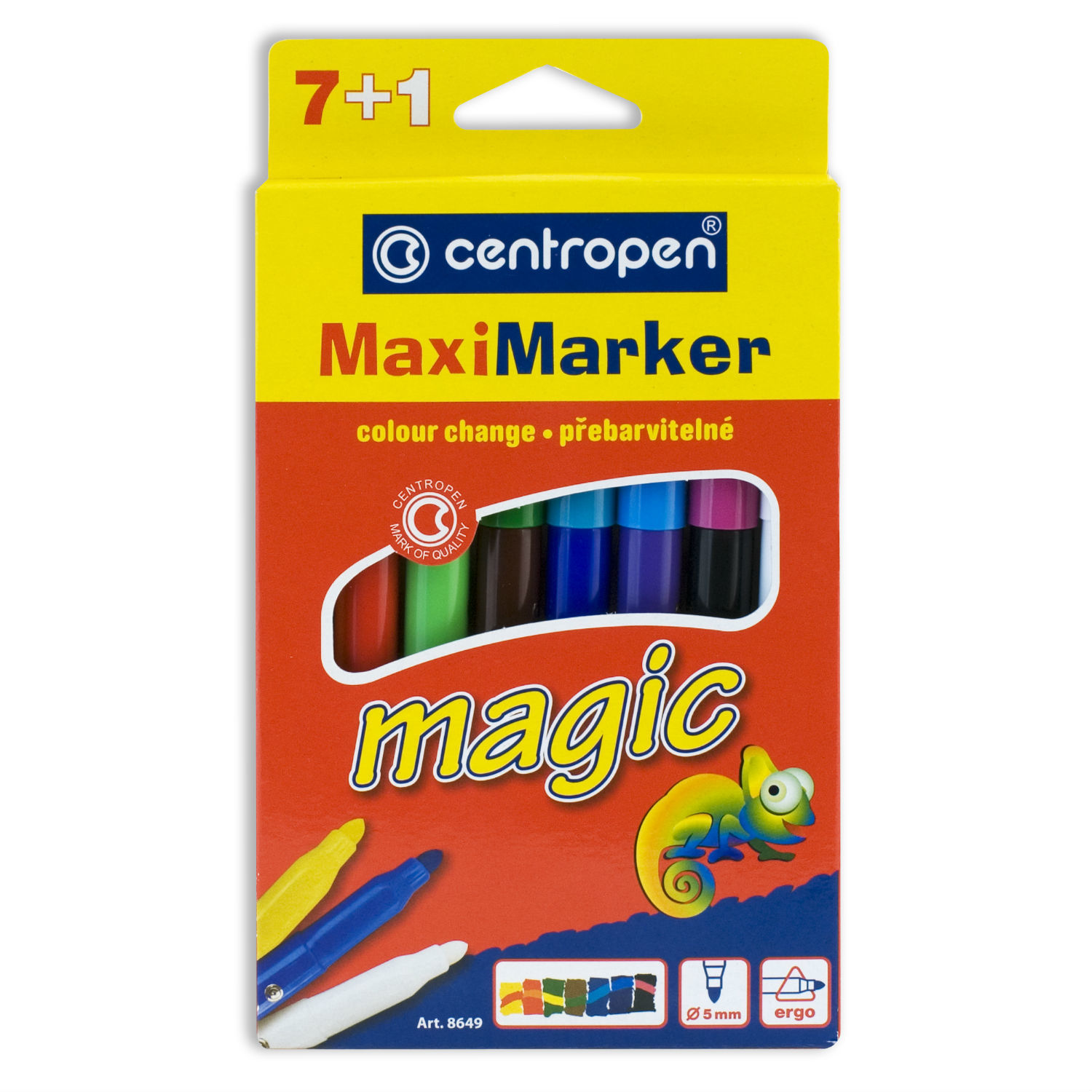 Фломастеры Centropen MAXI MAGIC 7+1 - фото 1