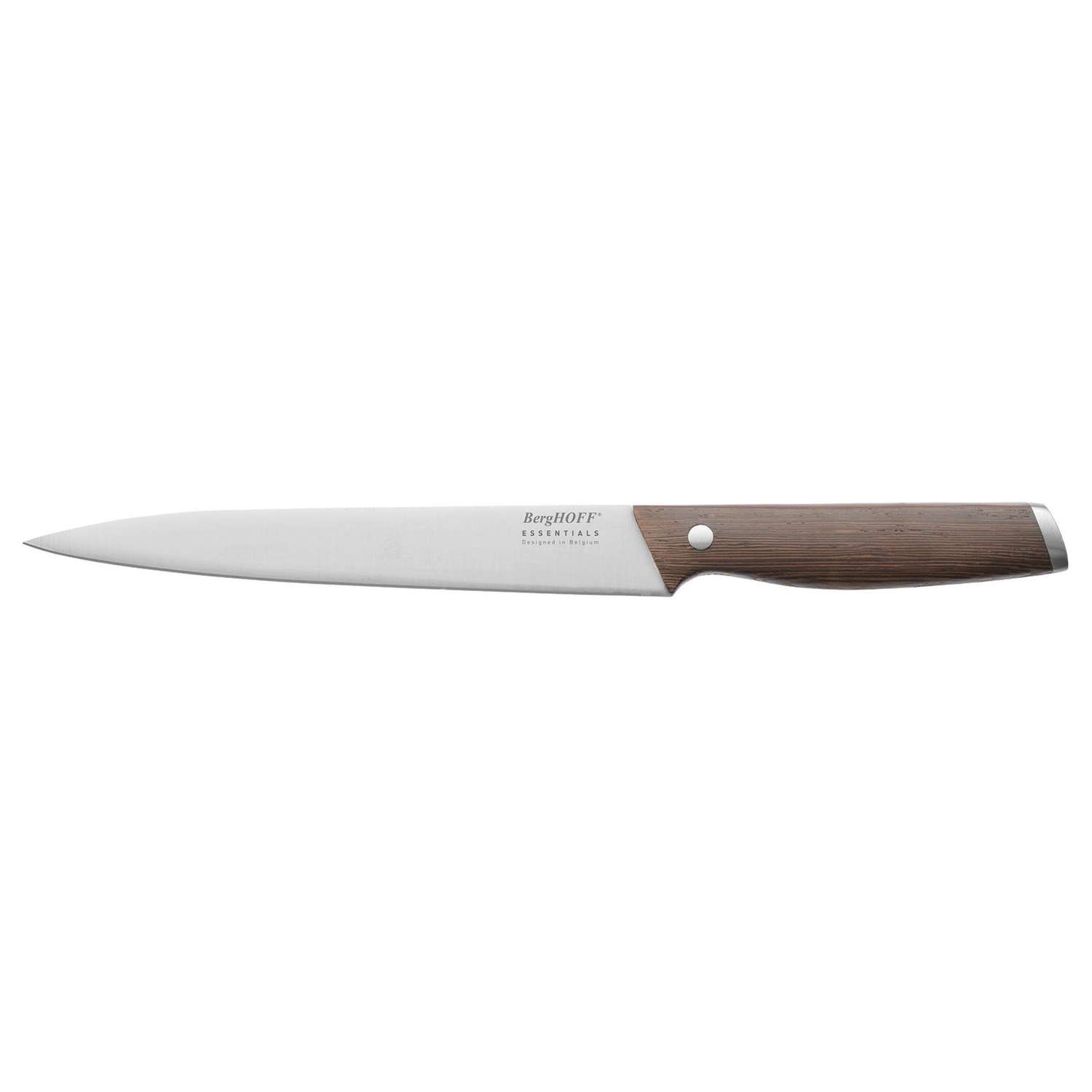 Нож для мяса BergHOFF 20см с рукоятью из темного дерева - фото 1