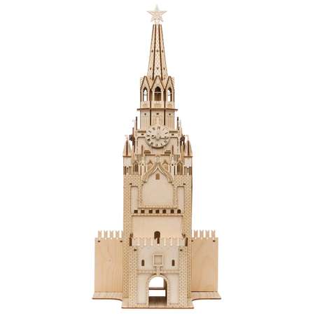 Сборная модель деревянная TADIWOOD Спасская башня Московского Кремля 59 см. 148 деталей