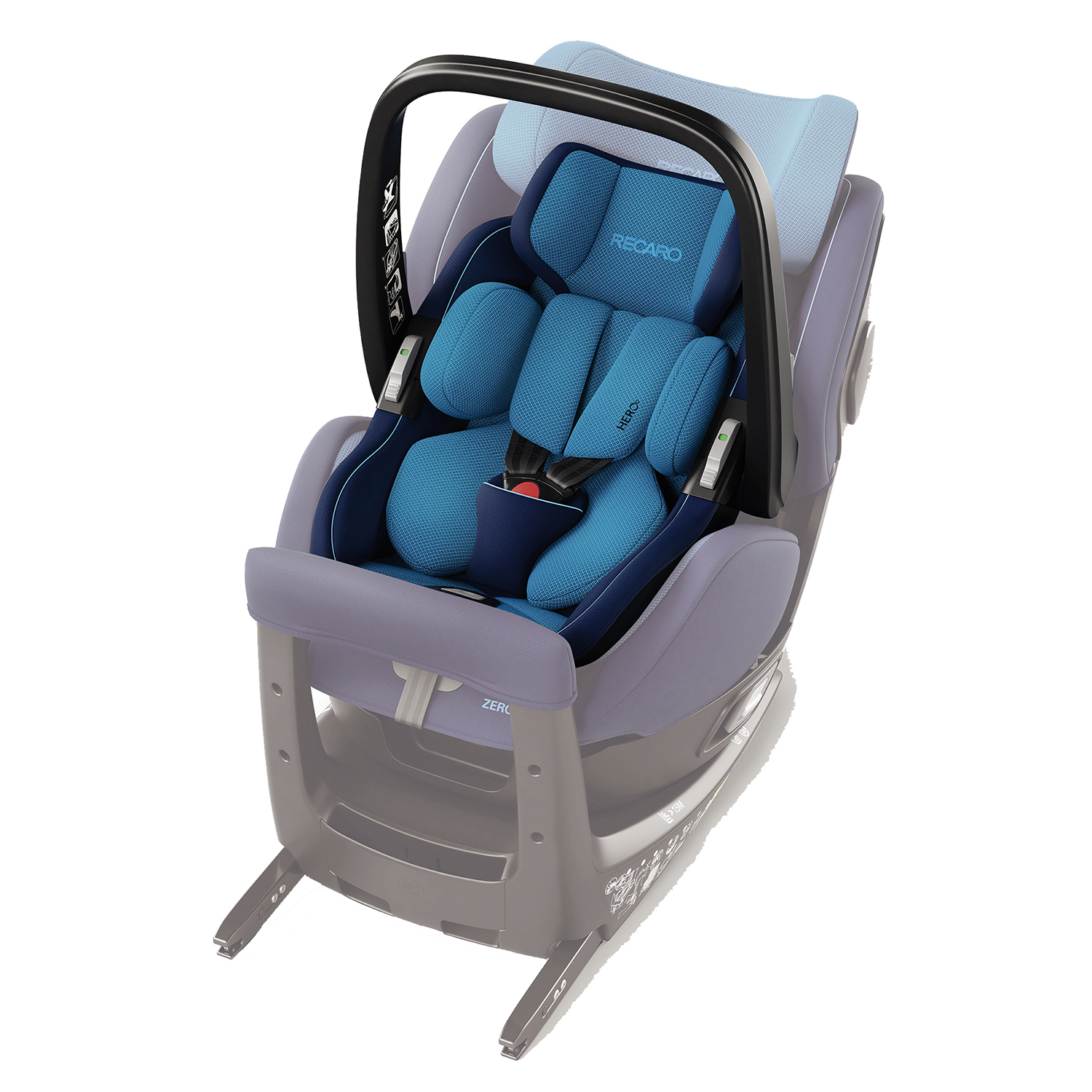 Автокресло Recaro Zero 1 Elite R129 Xenon Blue - фото 6