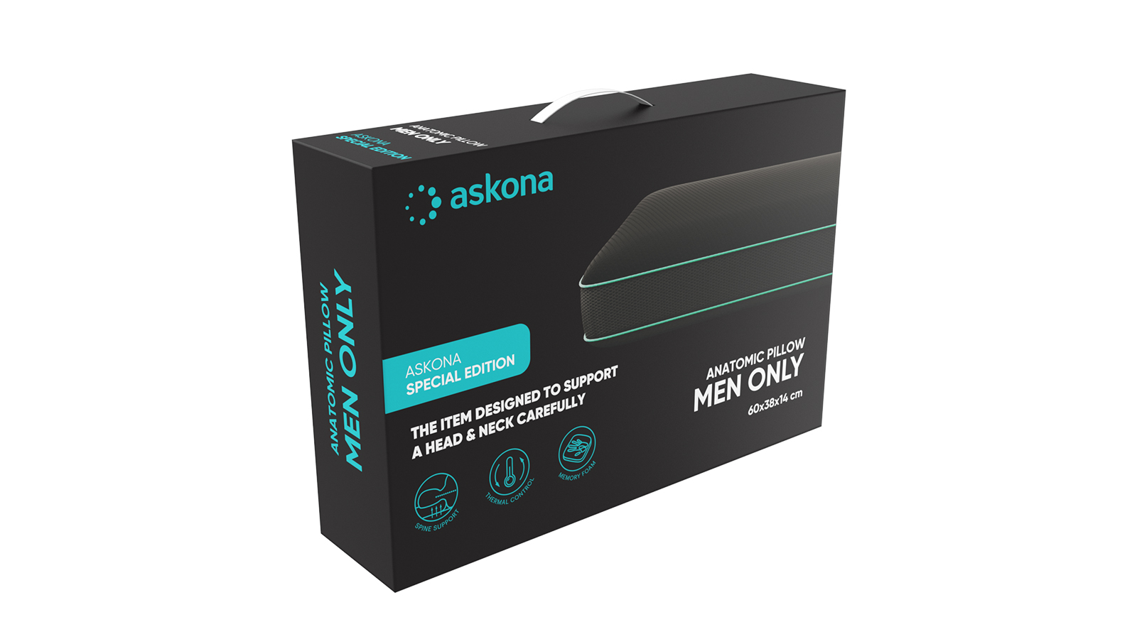 Подушка анатомическая Askona Men Only - фото 8