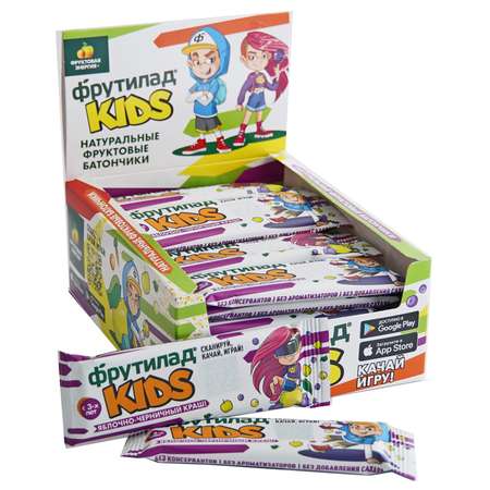 Батончик ФРУТИЛАД Kids с черникой 25г в ассортименте